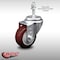 Service Caster 3.5 Inch SS Maroon Polyurethane Wheel Swivel 10mm Threaded Stem Caster SCC SCC-SSTS20S3514-PPUB-MRN-M1015 - alternate 4